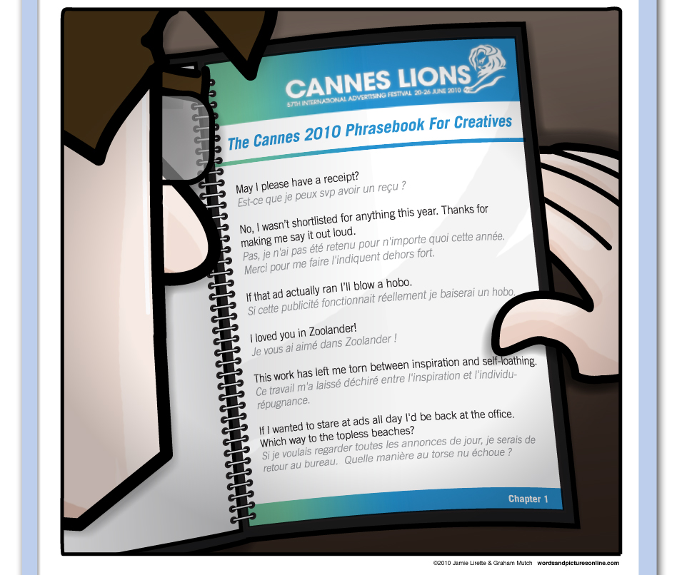 Cannes Lions, translation, phrases