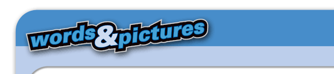 words & pictures advertising web comic